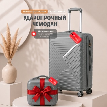 Чемодан BOTASH HOME CHD-41 полипропилен 40 л серый