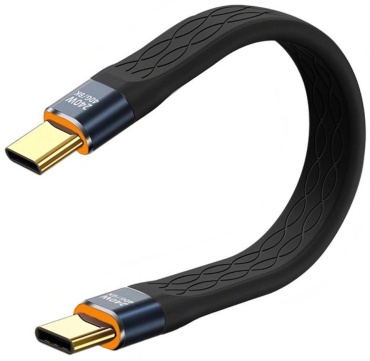 Кабель USB TypeC (F), 0.5 м, черный