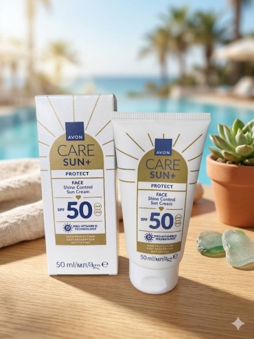 Avon крем CARE SUN+ PROTECT для лица, для зоны декольте 50 мл