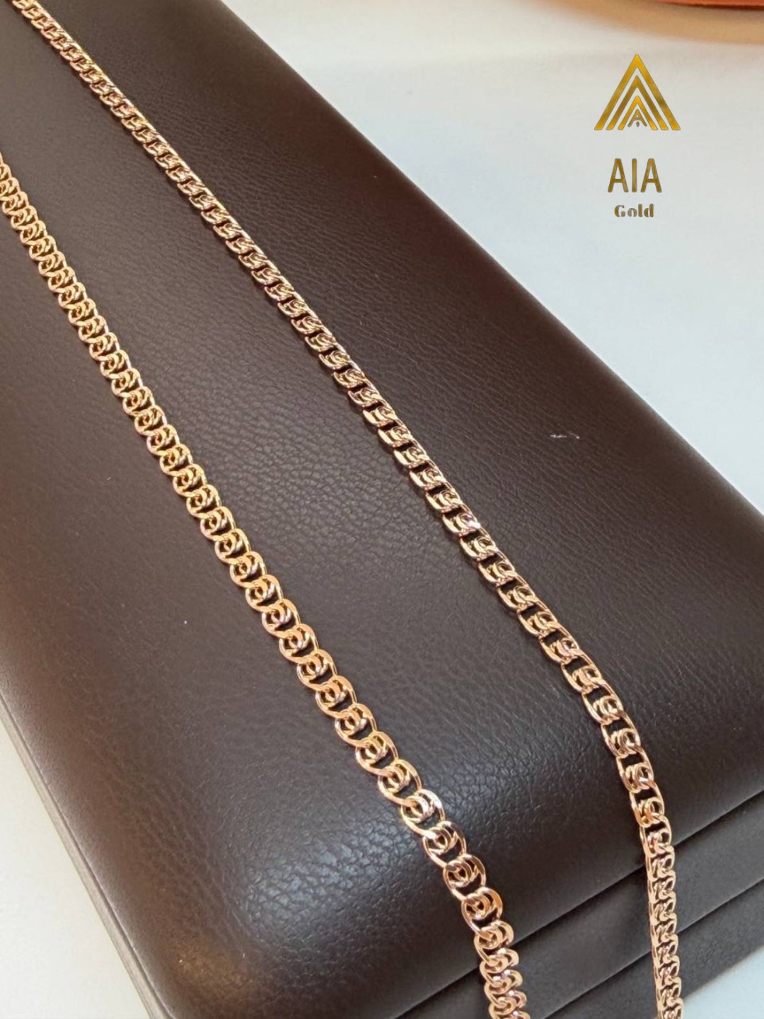 AIA GOLD AS-010 длина 50 см, вес 2.25 г золото, плетение лав