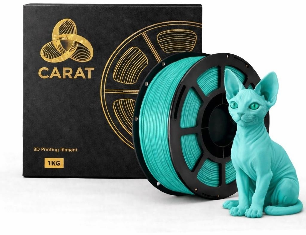 CARAT PETG Filament 1.75 мм 1 кг Бирюзовый пластик для 3D-принтера