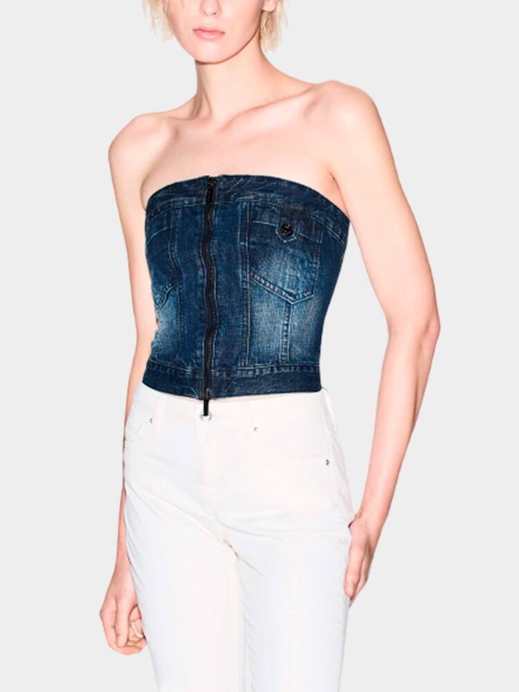 Топ Armani Exchange синий