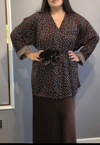 Блузка FASHION темно-коричневый
