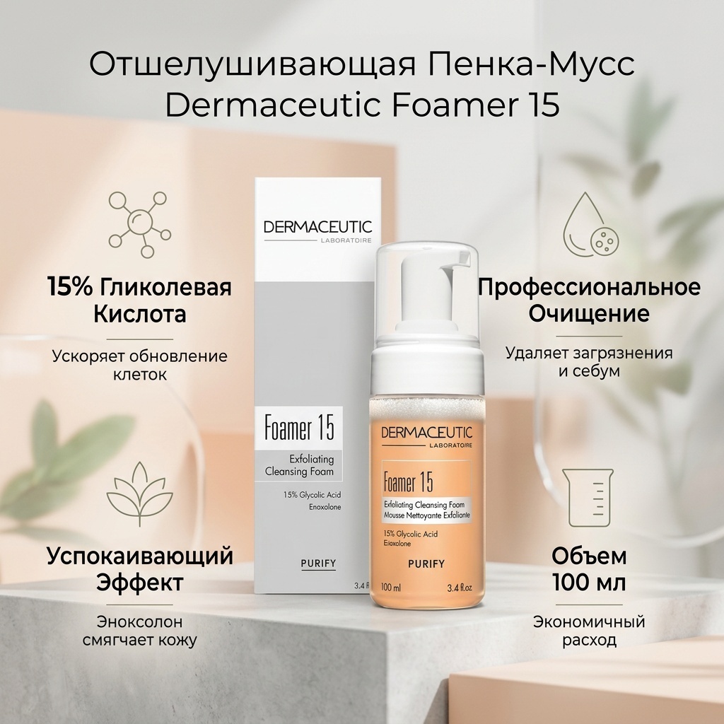 Dermaceutic Laboratoire Foamer 15 Exfoliating мусс 100 мл