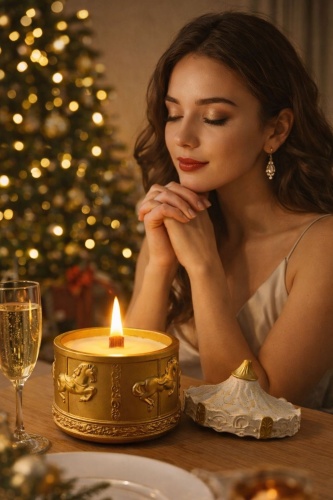 Ароматическая свеча Waxtaper Карусель 8 см, 1 шт