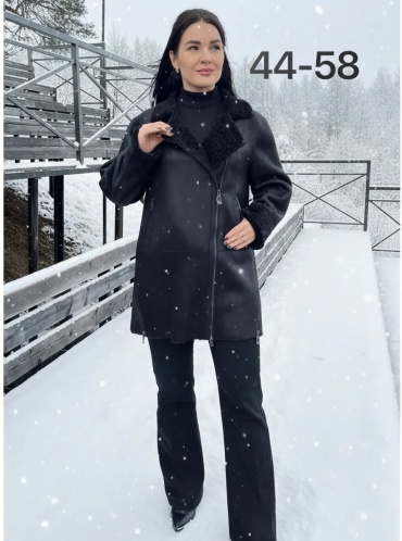 Дубленка черный