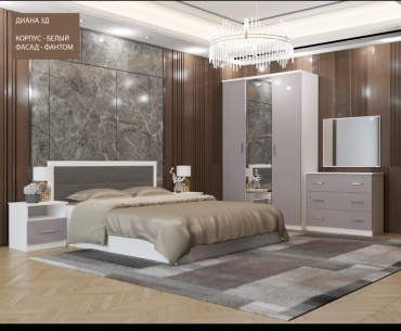 HomeMebel Диана 3д фантом, предметов в наборе 7 шт однотонный