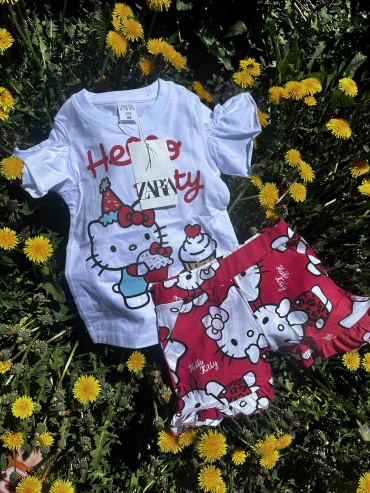 Комплект Hello Kitty красный, розовый
