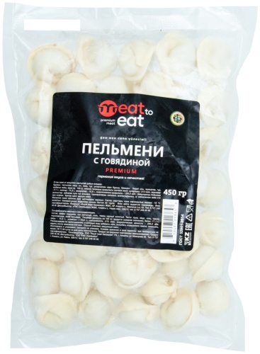 Пельмени Meat to Eat премиум с говядиной 450 г