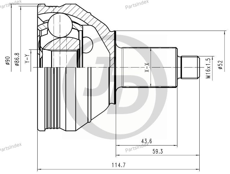 JD ШРУС JCT0158