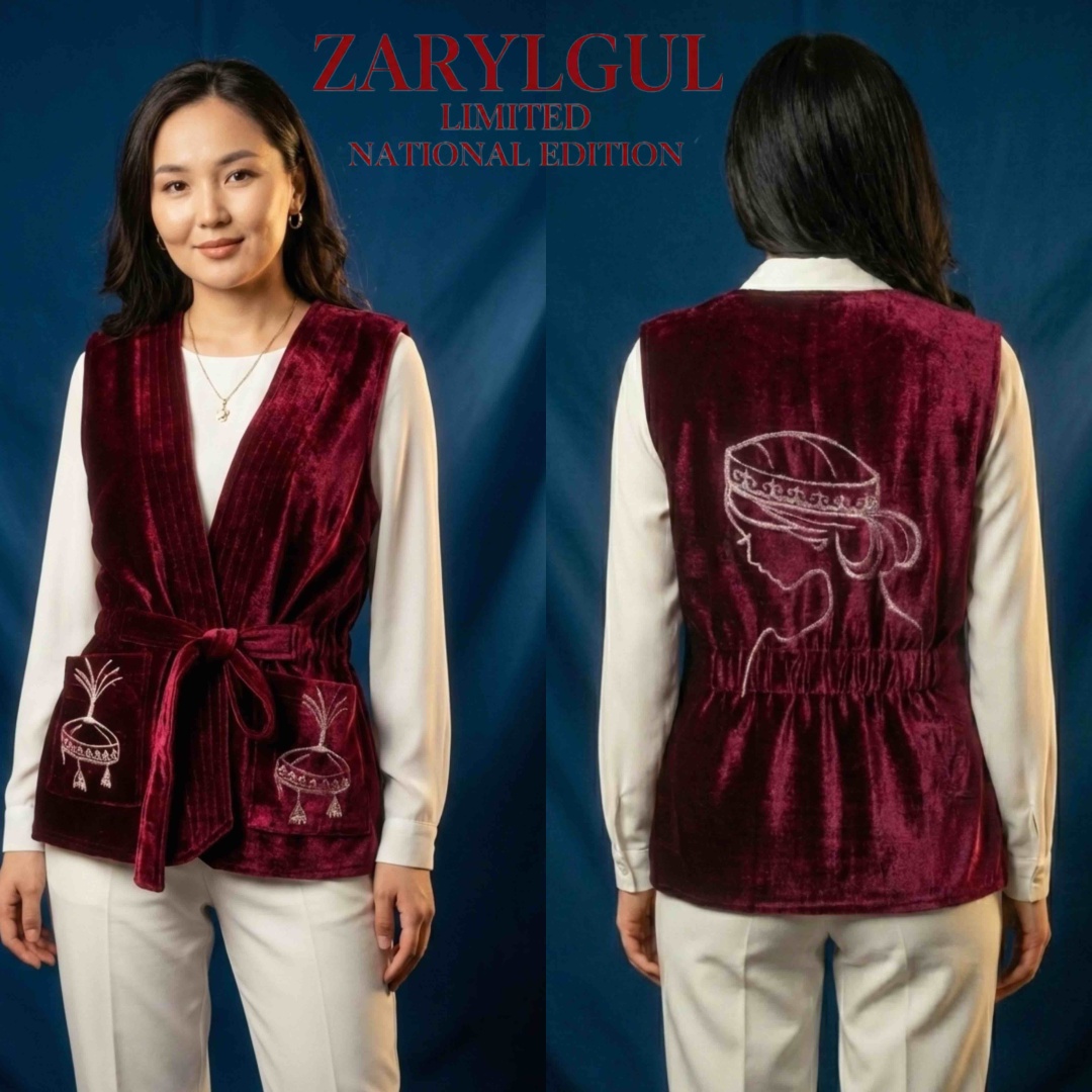 Национальный костюм ZARYLGUL бордовый