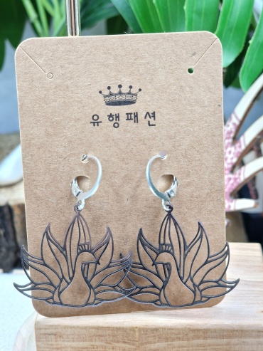 Серьги Accessories нержавеющая сталь, без вставок