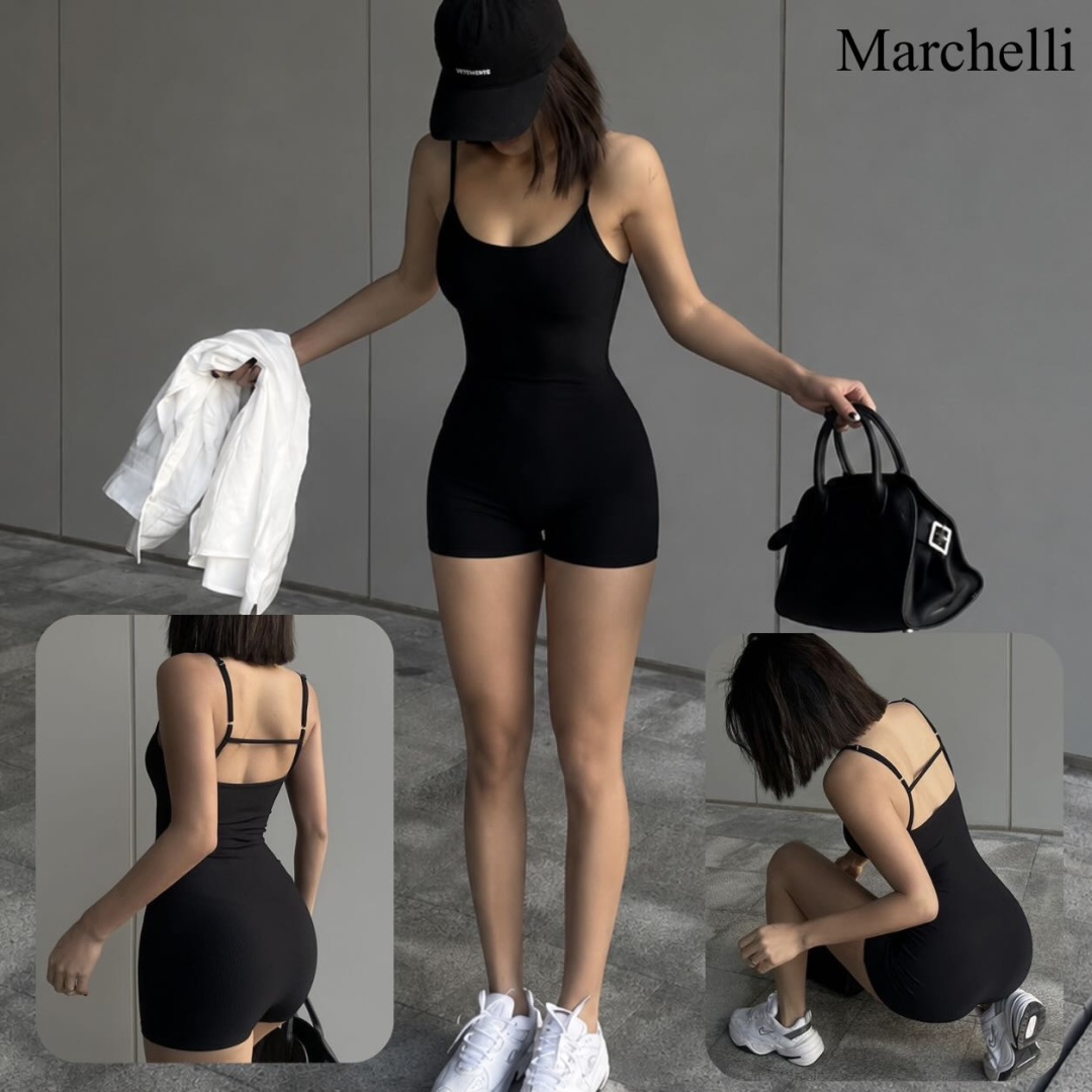 Комбинезон с шортами Marchelli черный