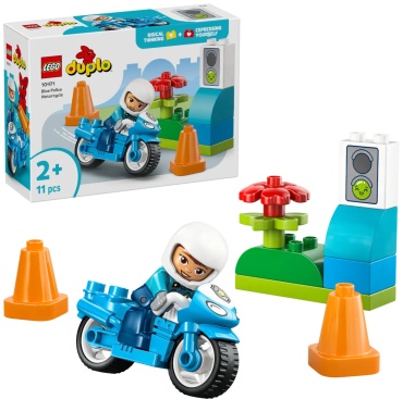 Конструктор LEGO Duplo Синий полицейский мотоцикл 10471, деталей 11 шт