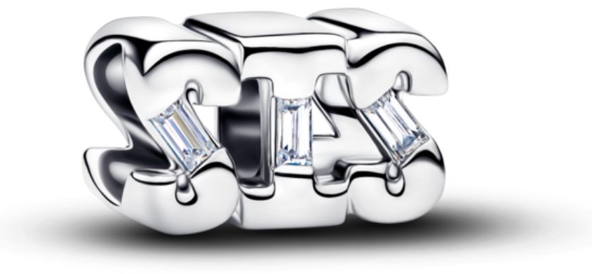 Шарм PANDORA «Сестра» 794454C01 вес 1.31 г серебро, цирконий