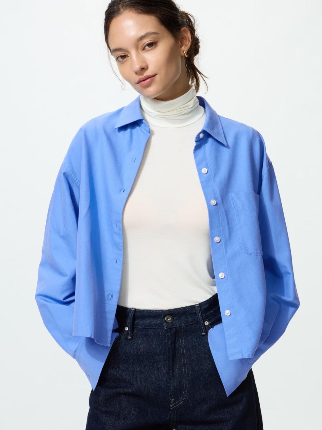 Водолазка Uniqlo белый