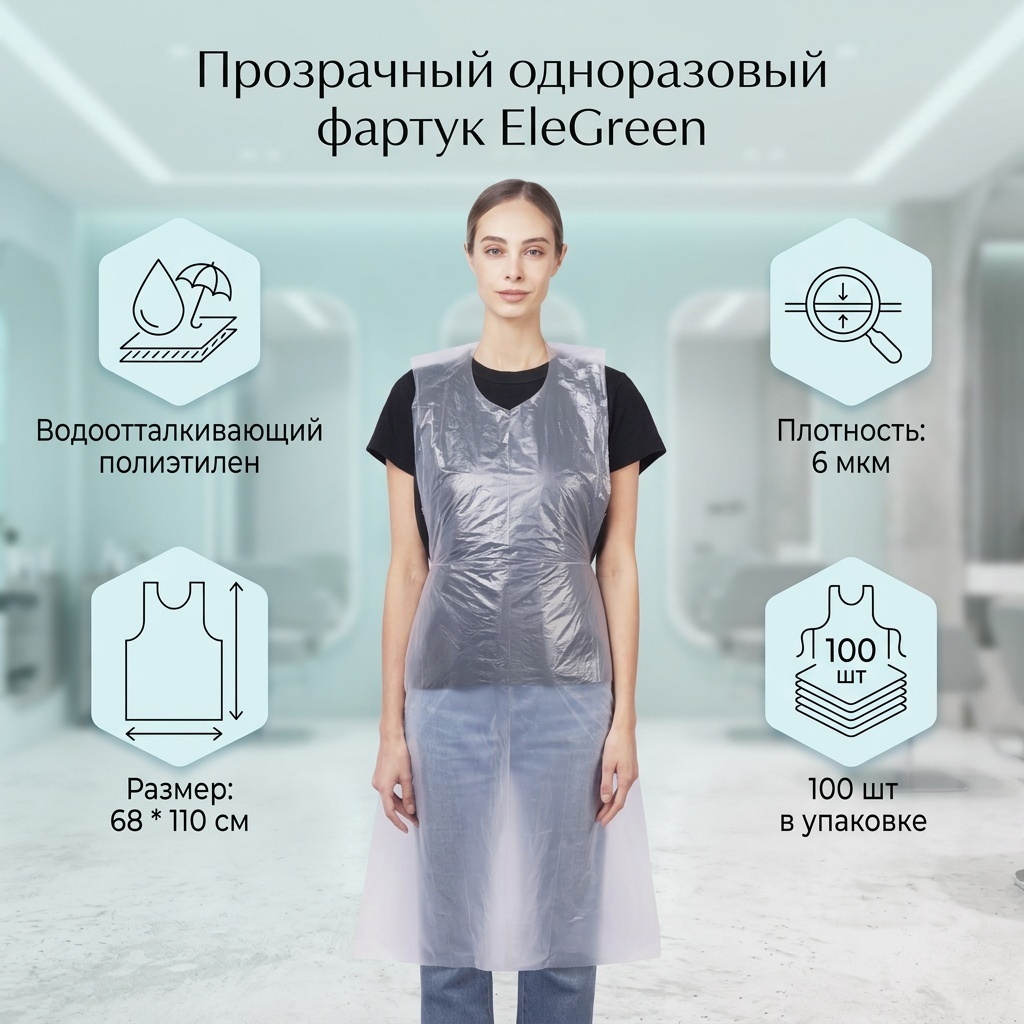 EleGreen фартук прозрачный