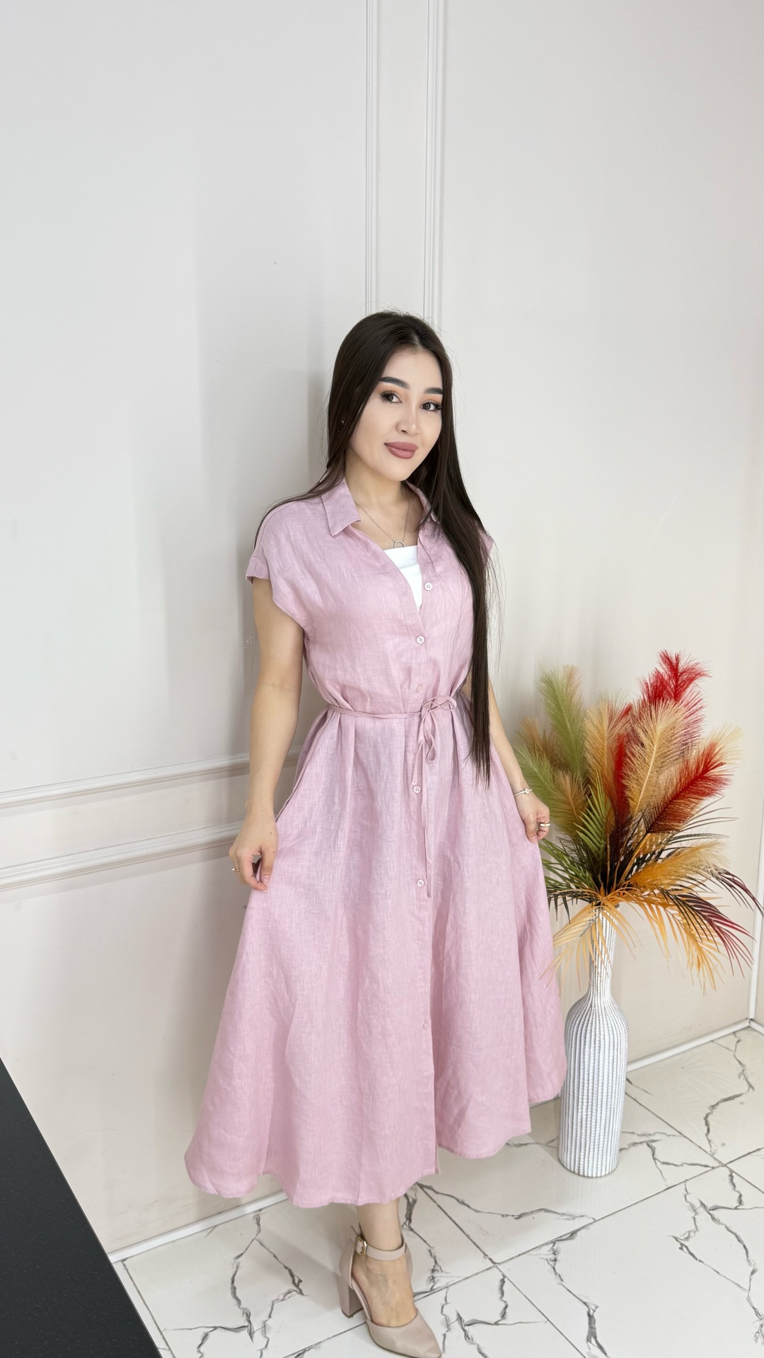 Сарафан Swan fashion розовый