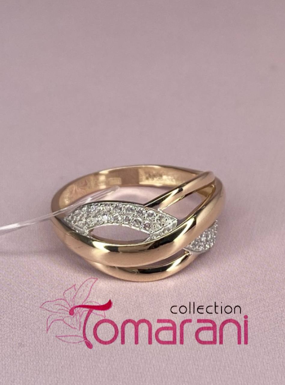 Tomarani collection BNB_ЗР_Бесконечность_076 размер 19 вес 1.83 г золото, фианит