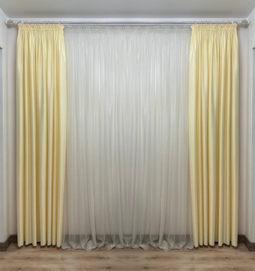 Портьеры Renaissance 230x270 см 2 шт, жаккард, шампань