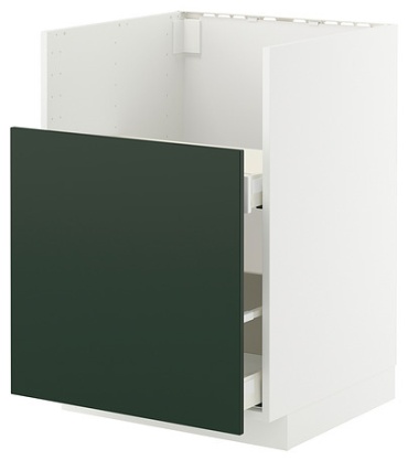 Тумба без раковины IKEA METOD / MAXIMERA, 60x88x61 см, белый
