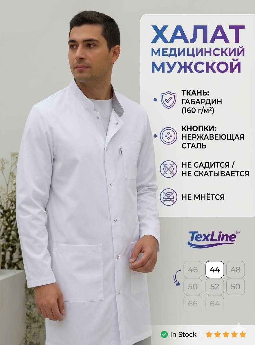 Спецодежда для мужчин TexLine белый