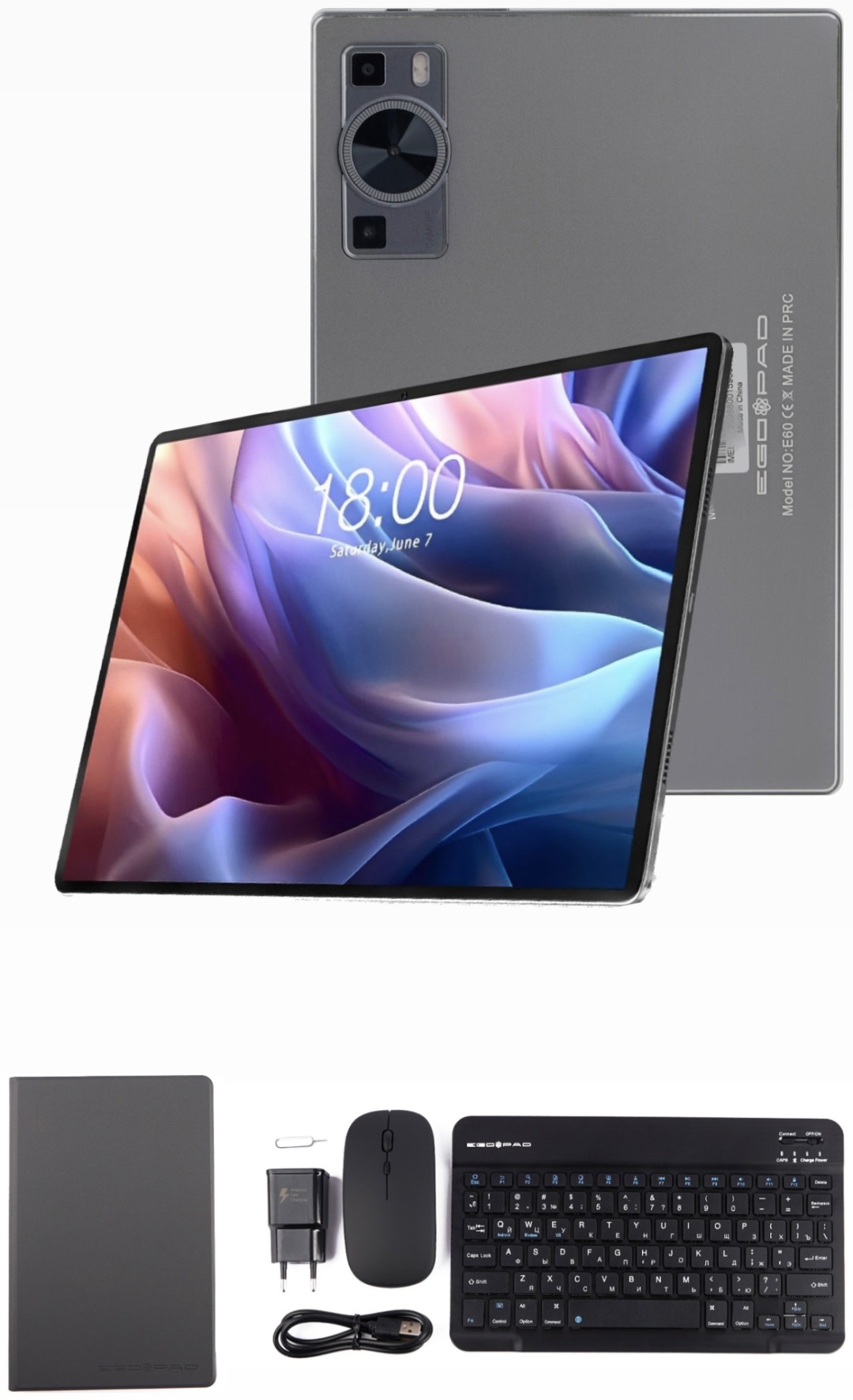 Планшет Ego Pad E60 10.1 дюйм 8 Гб/256 Гб серый
