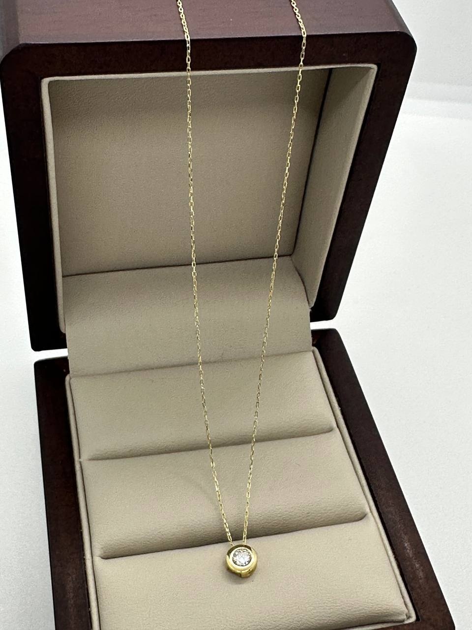 Колье Italian Gold 6277255 длина 45 см вес 1.38 г золото, фианит