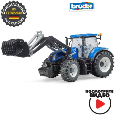 Спецтехника Bruder Трактор New Holland T7.315 с погрузчиком мультиколор