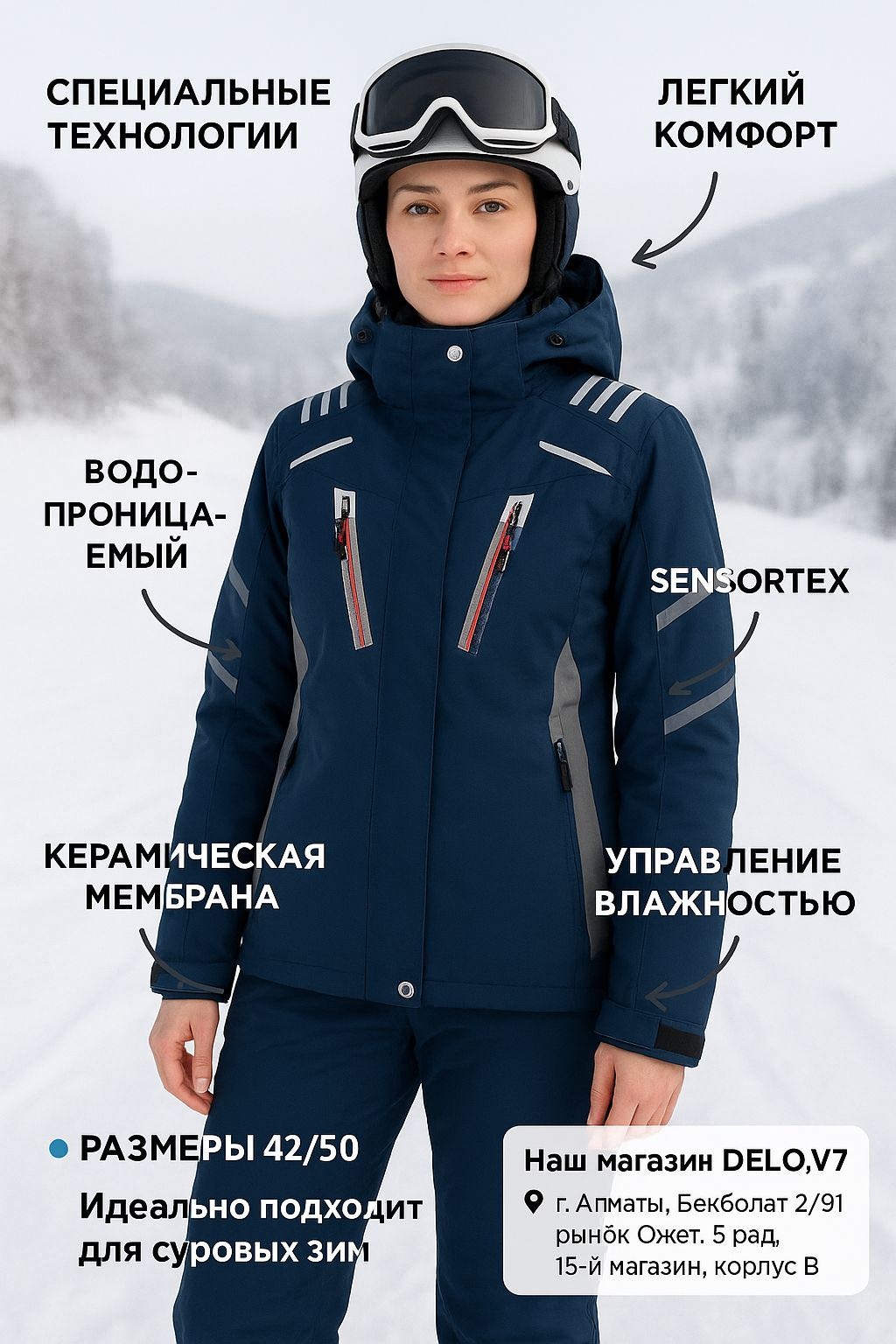 Комплект с комбинезоном RUNNING синий, серый
