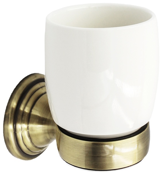 BATH PLUS стакан Bronx gold 1 шт, керамика