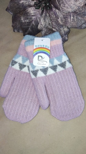 Варежки Dilly Gloves размер 16 сиреневый