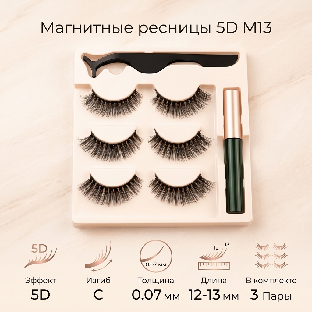 Магнитные C 0.07 мм черный 12 мм, 13 мм