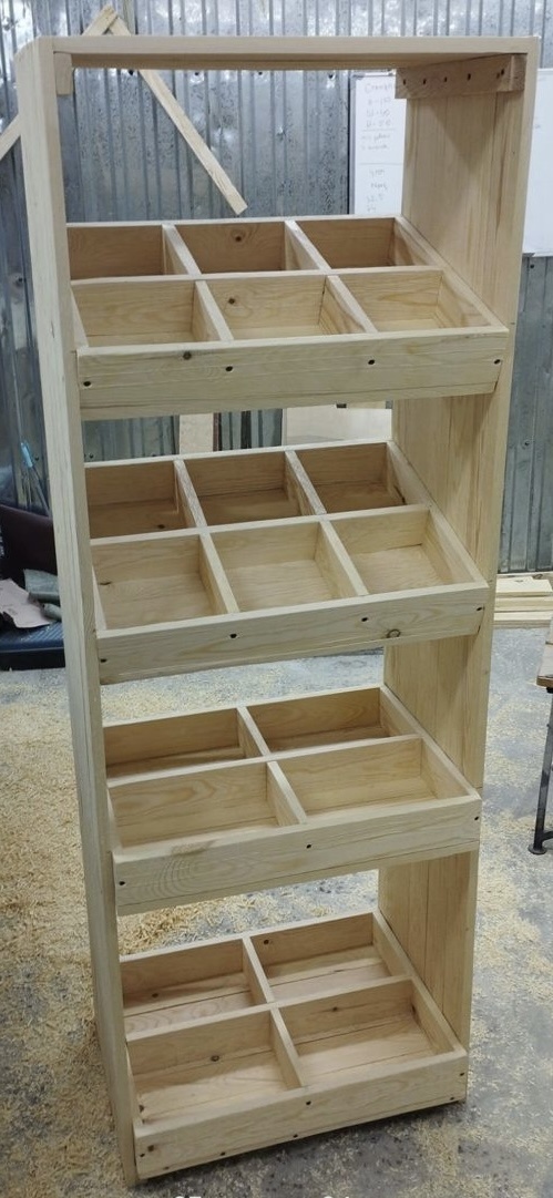 Витрина 70x45x170, бежевый