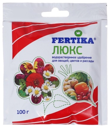 FERTIKA порошок "Люкс" для овощей, цветов и рассады.  0.1 кг