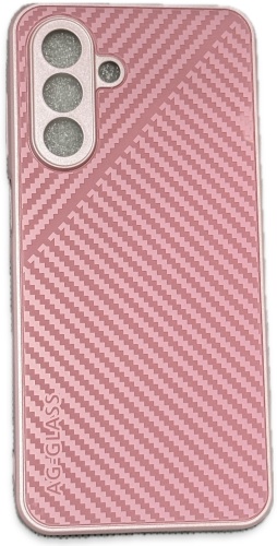 Чехол GLASS для Samsung Galaxy A26 розовый