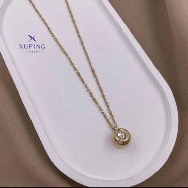 Xuping длина 60 см медицинская сталь, фианит