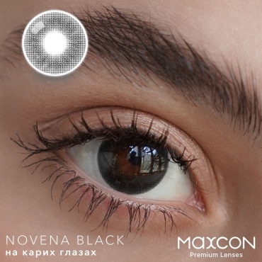 Контактные линзы MAXCON Novena Black -6.00 на три месяца 2 шт -6 кривизна 8.6 на три месяца 2 шт