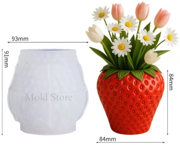 Mold Store Клубника ваза силикон
