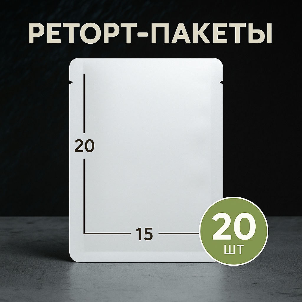Реторт-пакет Packing Retort 15-20 ПВХ, металл 20 см 20 шт