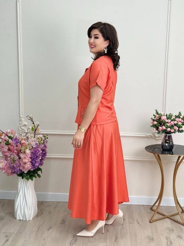 Костюм деловой 0risma коралловый