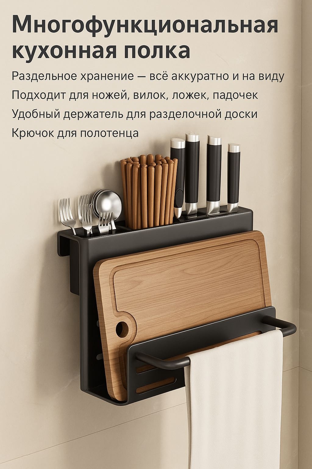Полка кухонная 30435051_094316444 1 шт, алюминий