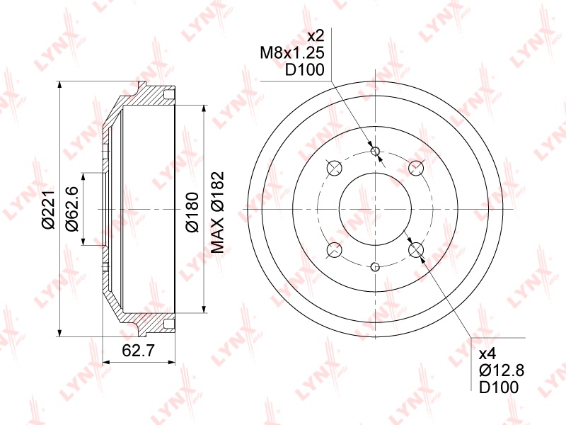 Диски LYNXauto задние BM1067