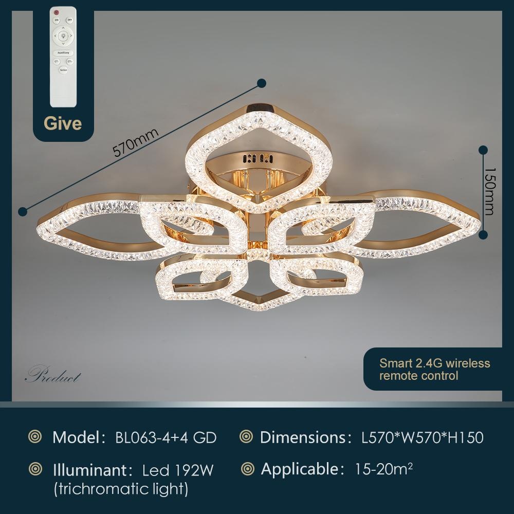 Люстра потолочная LED, кол-во ламп: 8 шт