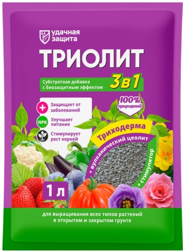 БиоМастер гранулы Триолит Удачная защита, субстратная добавка 1 л