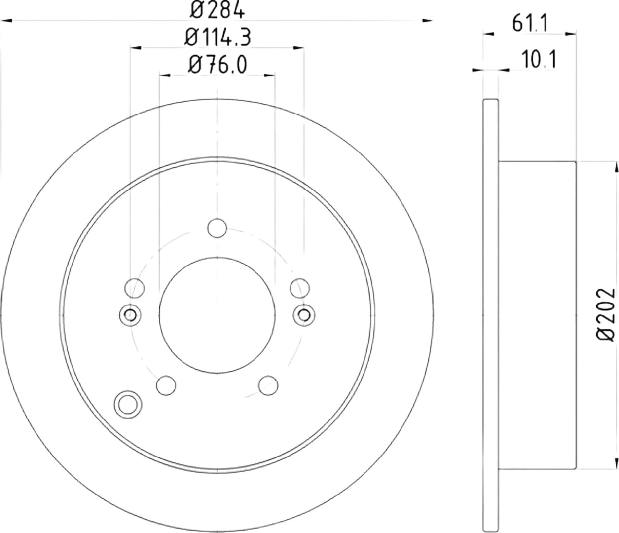 Диски Nisshinbo передние ND6038K