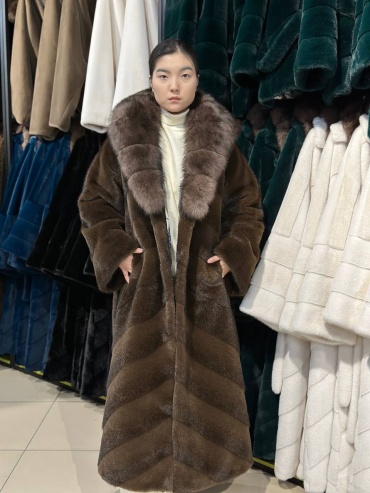 Шуба KING коричневый