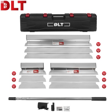 Шпатель малярный DLT 800 мм, нержавеющая сталь арт. Finish SILVER 0375