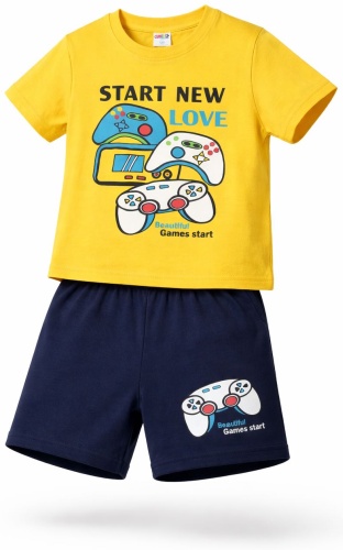 Комплект CHASTE kids синий, желтый