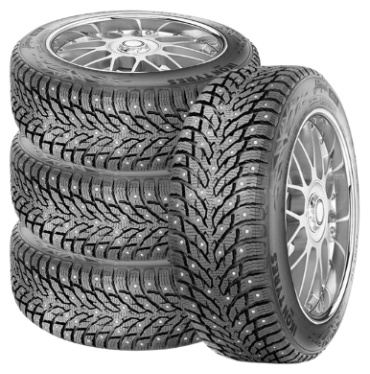 Ikon Tyres (Nokian) Autograph Ice 9 215/55 R17 98 T с шипами + бесплатный шиномонтаж